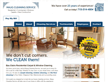 Tablet Screenshot of maugcleaning.com